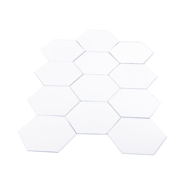 Modern 12 st 3D spegeleffekt Akryl väggdekal Avtagbar DIY Heminredning Art