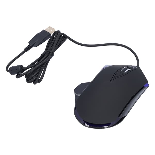 Gamingmus USB Bærbar Pustende Lys 4 DPI Justerbar Ergonomisk Datamus for PC Bærbar PC