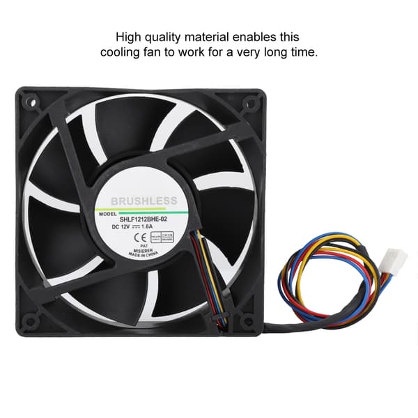 SHLF1212BHE-02 DC12V 1.6A 12CM Temperaturstyring PWM Køleventilator