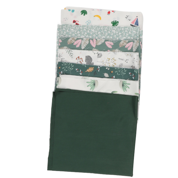 X7 st Quiltingtyg 20x20in 50x50cm DIY Handgjord Quilting Mjuk Bekväm Andningsbar Bomullstwill Tryckt Tyg