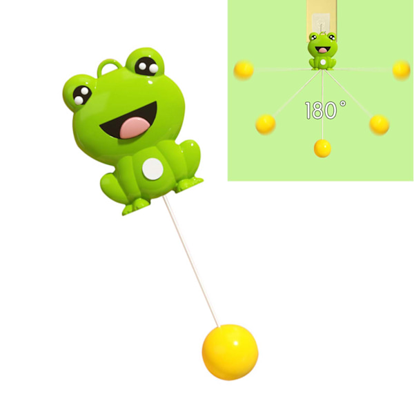 Frog Style Bordtennistræner - Elastisk skaft, automatisk optræk, indendørs ophængning, selvøvelse for børn