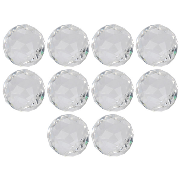 10 stk krystallkule klar lysekrone anheng erstatning hengende prisme deler solfanger 30mm
