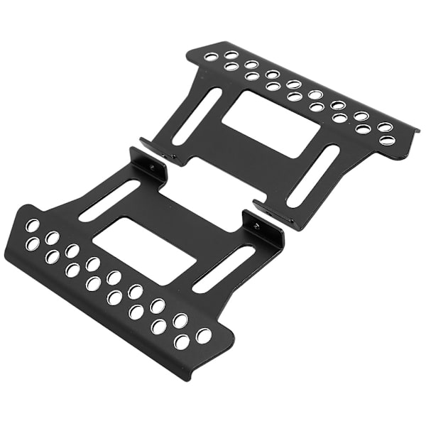 Aluminiumlegering Side Foot Pedal Plate Axial Footplate Reservedeler for SCX10 1/10 RC Bil Svart