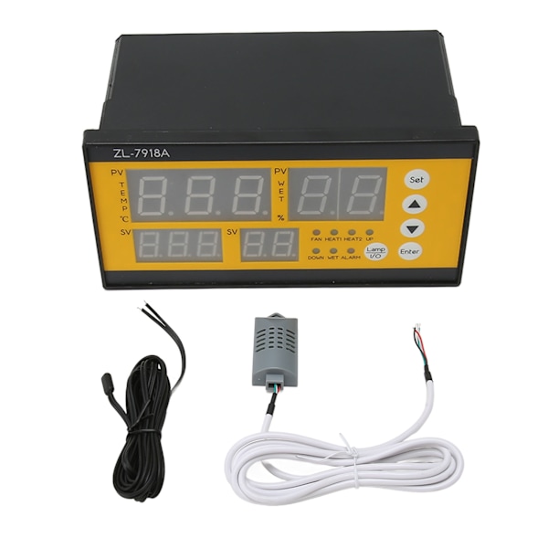 Äggkläckningsmaskin Controller Fuktighetstemperaturkontroll Precis Full Automatisk Kläckningsmaskin Controller 100 till 240V