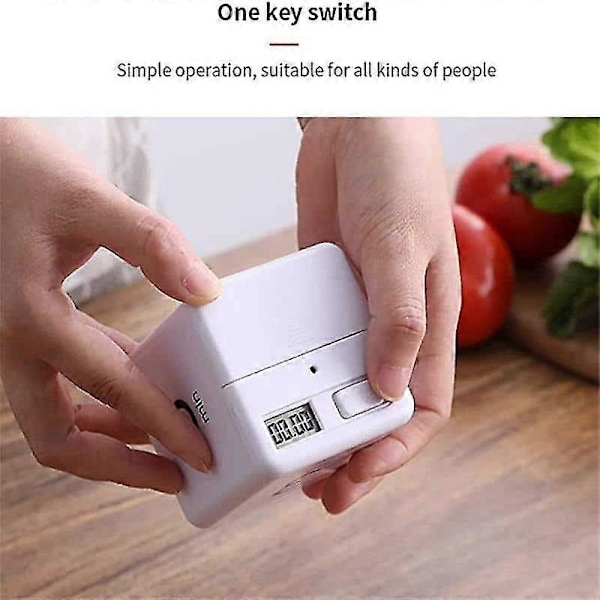 Mirakel Kub Timer Vit Kökstimer Barn Timer Tränings Timer Trendig