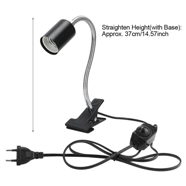 Justerbart varmelampestativ for reptiler med 360° rotasjon - EU-plugg 220V