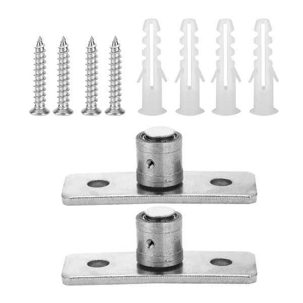 2 Stk Rustfri Stål Stalddør Rulle Gulvguide Skydedør Hardware tilbehør