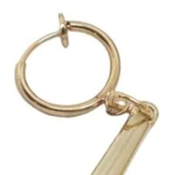 Bar Dangle Øreringe Kompakt Struktur Legering Letvægts Glansfulde Bærbare Bar Dangle Øreringe til Kvinder Piger Mænd