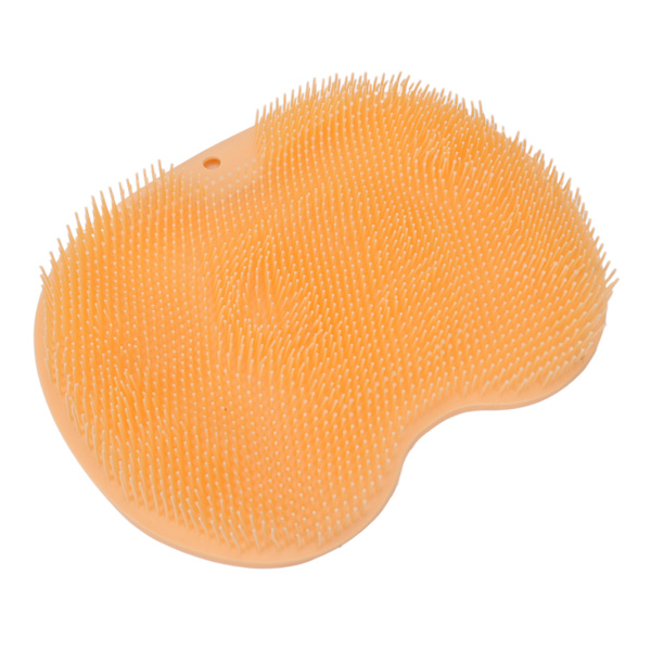 Fotskurmassager med sugkoppar Orange Mjuk hopfällbar dusch Fotskurmatta Rengöringsmatta