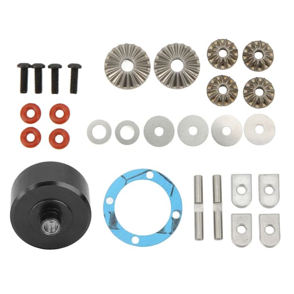 Diff sæt spiral foran bagpå erstatning aluminiumslegering til ARRMA 1/7 1/8 serie fjernbetjent køretøjsdele sort