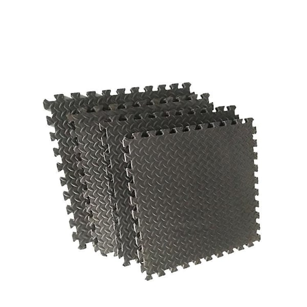 Pehmeä Fitness-matto 4 osaa 12x12 tuumaa Suojaava lattia kotikuntosalilaitteille ja treeneille