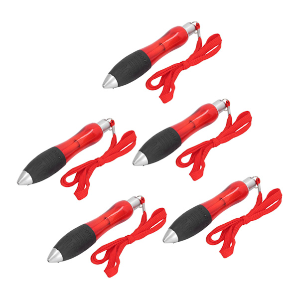 5 st Big Fat Pens Red Body Infällbara Big Fat Kulspetspennor med hängrep för artrit