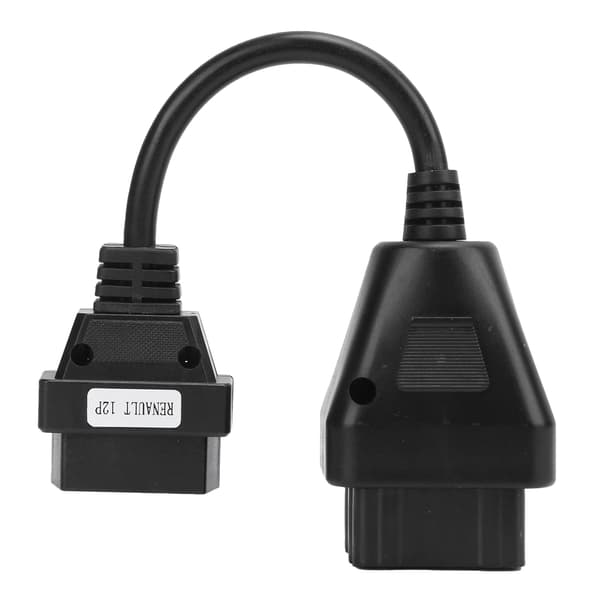 Professionel OBD2-adapter 12-ben til 16-ben bil diagnostisk forlængerkabel