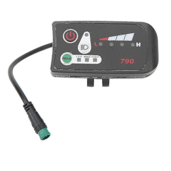 Elektrisk Cykel LED Strøm Display Panel Elektrisk Cykel Modifikation Display Meter Med Vandtæt 5p Hanstik Til 22.2mm Styr 36V