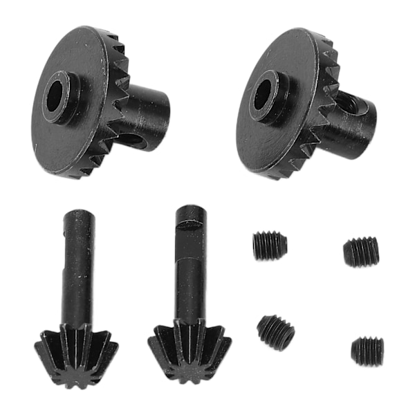 1/16 RC Model Bull Gear Rustfrit Fjernbetjening Lastbil Gear til RC Model Militær Lastbil Sort