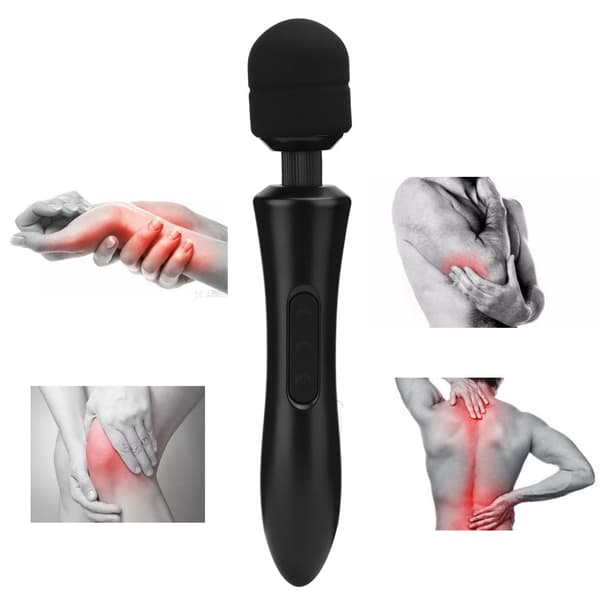 Bærbar USB Kroppssmertelindring Vibrasjonsmassasje Vibrator 8 Hastighet 20 Frekvens