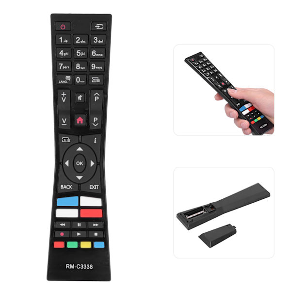 TV-ohjaimen kaukosäätimen vaihto JVC RMC3338/LT24C680 Smart LED TV:lle