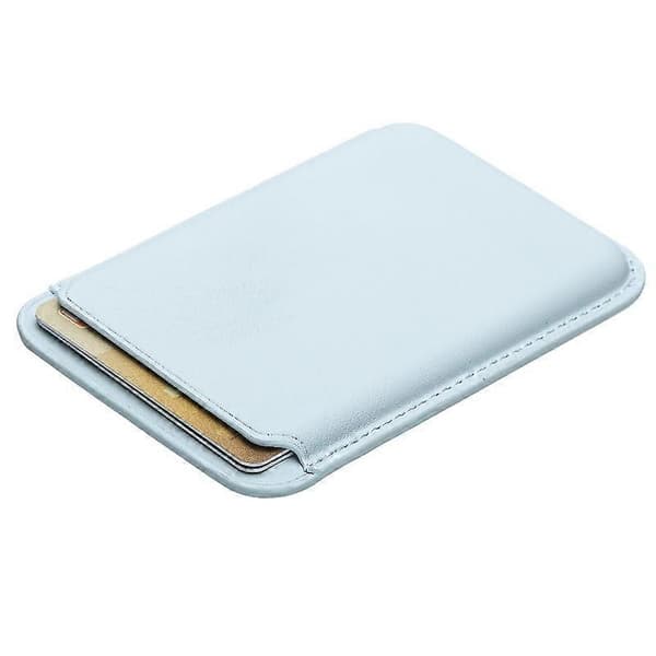 MRC040-2 Magnetic Card Holder Detachable PU Leather Wallet Compatible with MagSafe-Green Multicolo Multicolor Light Grey