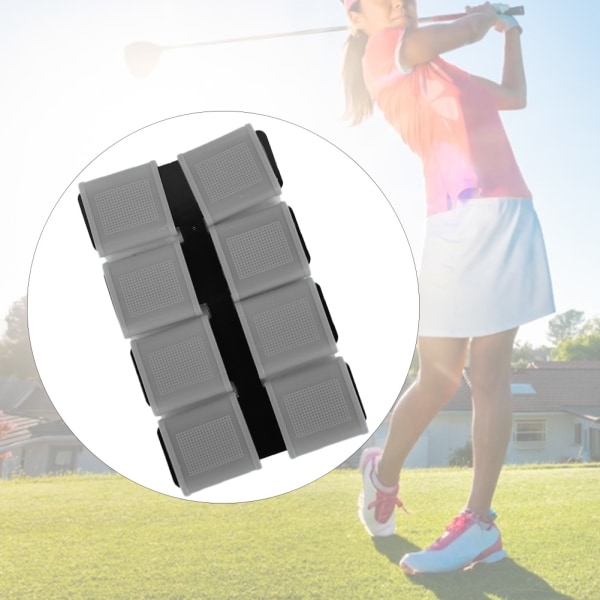 8 st silikon Anti-halk Elasticitet Golfer Swing Grip Golf Finger Band Cover Set (grå)