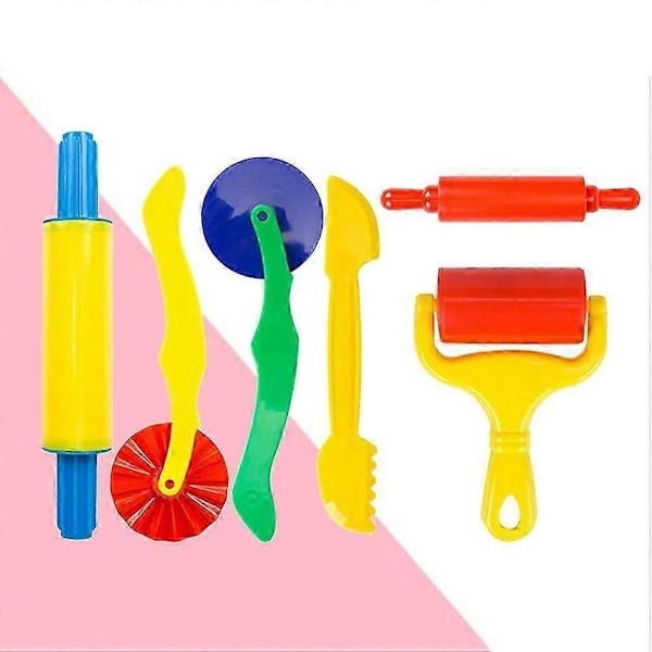 21 stk. ler modelleringsværktøj Plasticine værktøj DIY dej værktøj sæt Plasticine form sæt