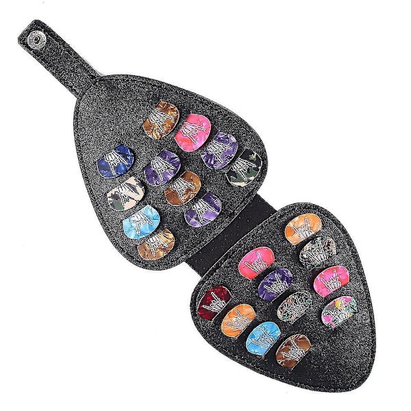 Gitarrplock Organizerfodral med 22 Plockförvaringspåse