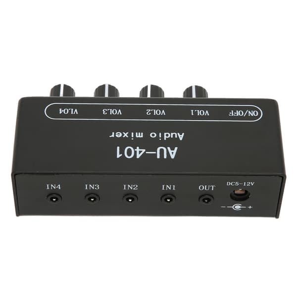 Stereomixer 4 in 1 ut oberoende volymkontroll 3,5 mm miniljudmixer för hörlursförstärkare PC