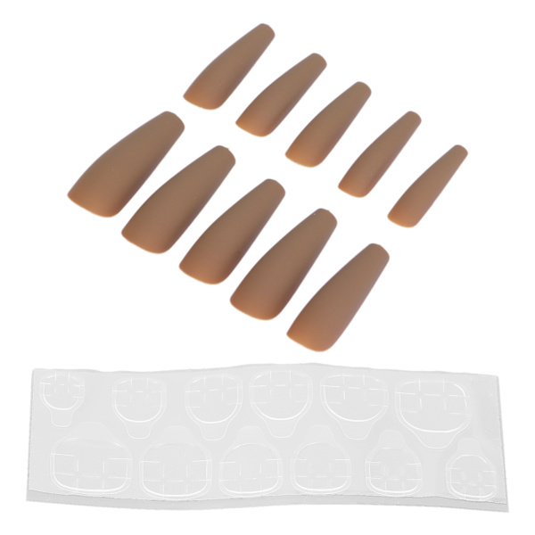 10 st Press On Nails Kista Fake Nails Tips Extra Lång Kista Glänsande Falska konstgjorda naglar Manikyrdekoration för kvinnorN5355-04