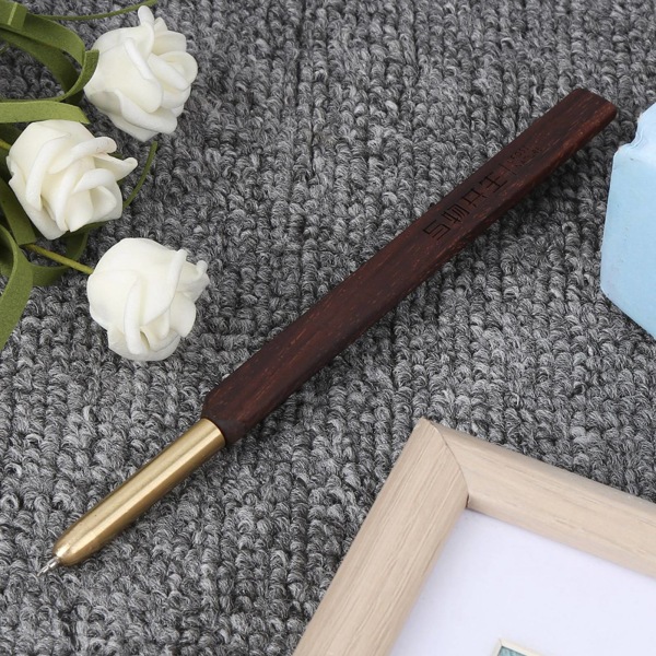 1 stk Hårmaling Scratch Pen Træ Trekantet Pen Krop Tegneværktøj Art Supplies0.38mm