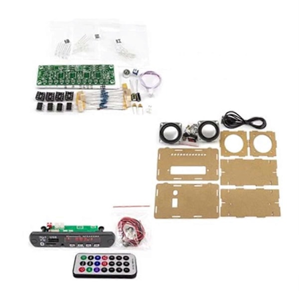 DIY Bluetooth-högtalarkit med FM-radio 2x3W Högtalare B