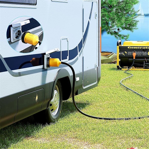 30A RV-pistoke, kierrelukittava sisääntulo, rantavoimapistoke 125V/250V