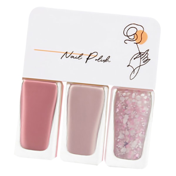 3-pack nagellackset på vattenbasis för kvinnor, lätt att ta bort, snabbtorkande nagellack för dejting, halloweenfest T14