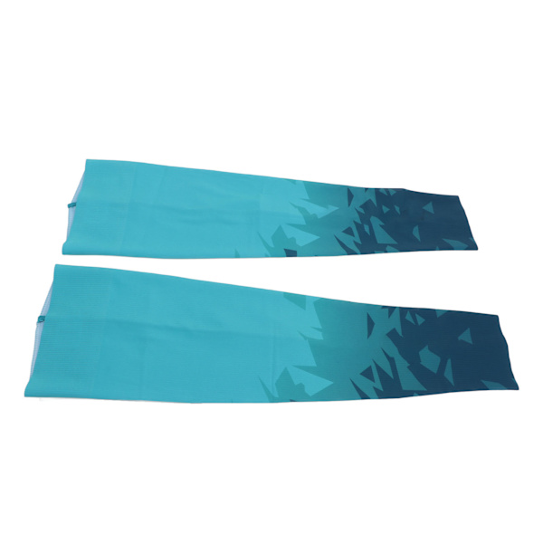 Arm Sleeves Sol Lys Blå UV Beskyttelse Åndbar Ergonomisk Hurtigtørrende Sol Sleeves til Sport Cykling Udendørs M