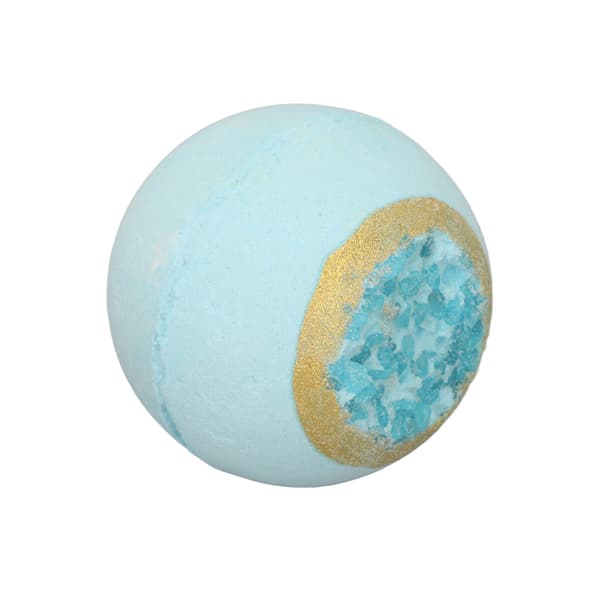 Bubbelbadboll Aromaterapi Eterisk Olja Havssalt Återfuktande Närande Exfolierande SPA Badboll Blå Mynta