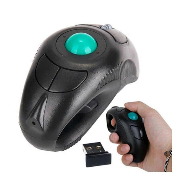 2.4g Trådløs Luftmus Ergonomisk Styrekule Håndholdt Finger Usb Mus Usb Optisk Styrekule Mus