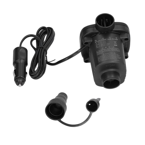 Luftpump DC12V 50W 2 Funktionella Munstycken Lättviktig Inflatorpump för Gummibåt