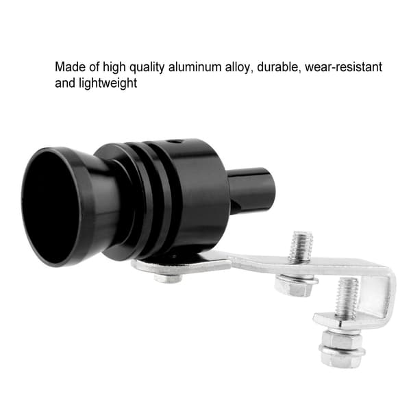 Universal Bil Eksosrør Turbo Fløyte for Bil ATV SUV Auto Tilbehør (Svart)