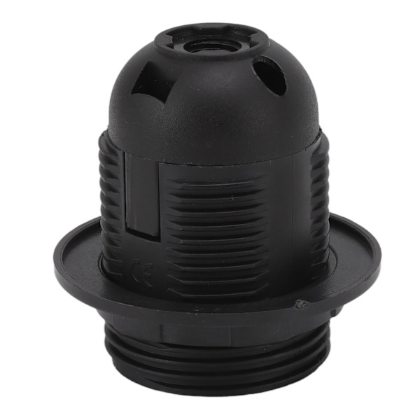 10 stk. E27 lysbase fatning kobberkerne høj temperatur modstand E27 lysholder base med lampe ærme til DIY sort