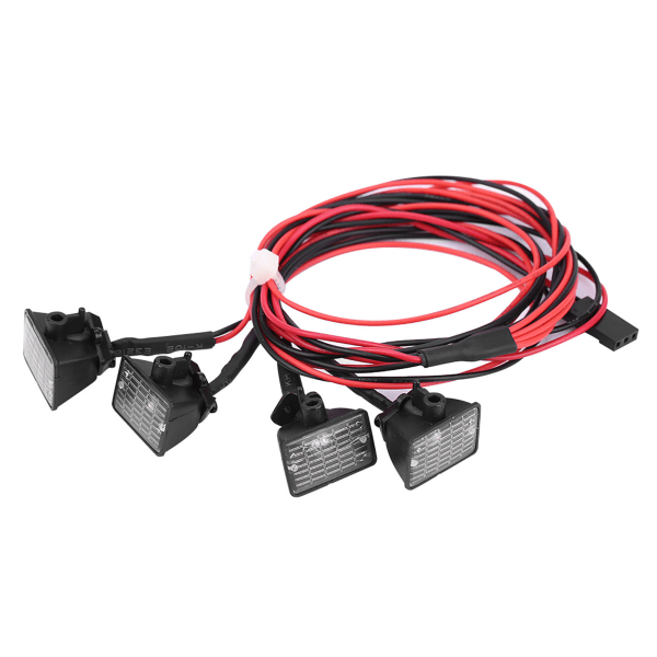 RC Crawler Roof Lights LED'er Light Bar Lampe tilbehør til Axial scx10 Traxxas trx-4 bil (hvid)