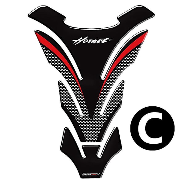 3D Kolfiber Tankplatta Dekal för Honda Hornet CB600F CB650F CB250 CB1000R