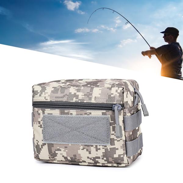 Utomhus Sport Midjeväska Fanny Pack Multifunktionell Vandring Fiske Medicinsk Midjeväska ACU Camo