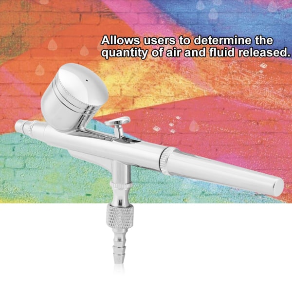 Gravity Feed Dual Action 7CC Airbrush Paint Spray Gun Kit -työkalut lelujen kynsienhoitoon (0,5 mm)