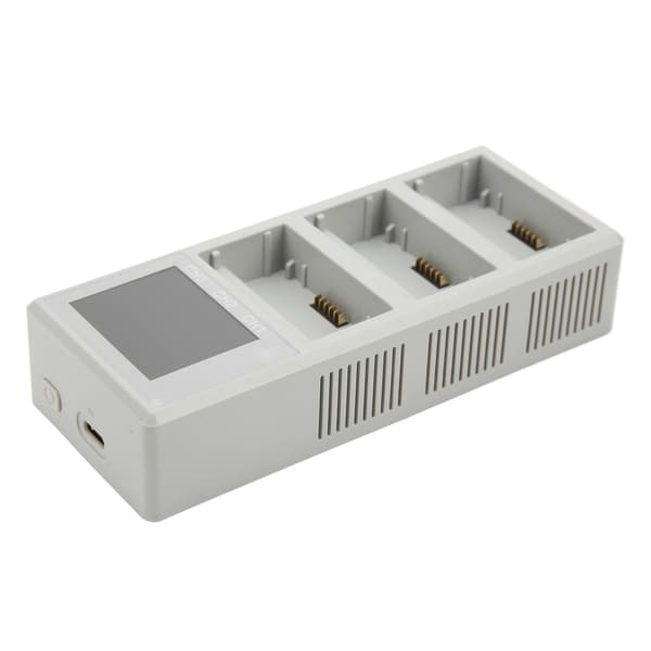 Dronebatteriladerhub 2-veis støtte 3 batterier USB LCD-skjerm batterilader for DJI Mini 3 Pro Mini 3