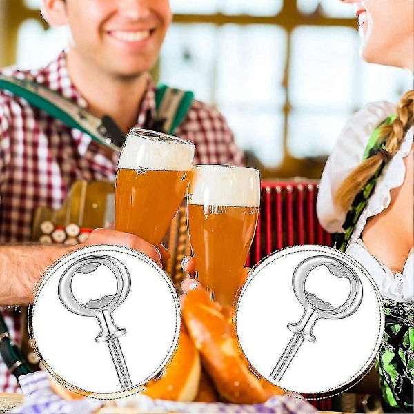 8 Delar Flasköppnare Kit Metall Flasköppnare Gör-det-själv Hantverk Ölflasköppnare Tom Flasköppnare Zekai