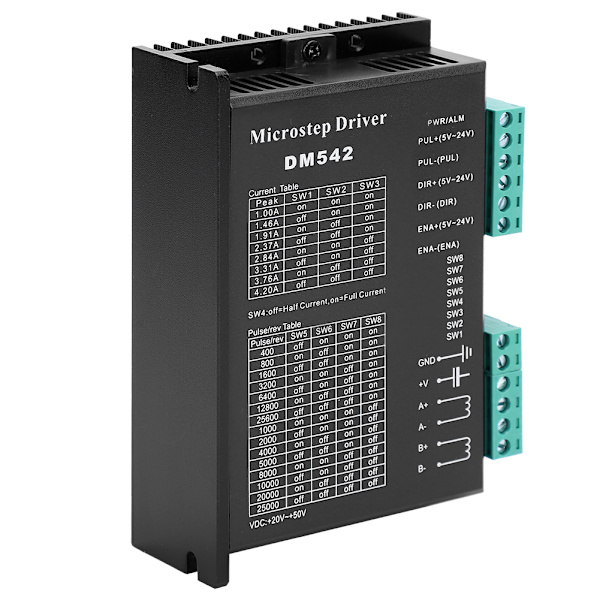 Microstep Driver Stepper Motor Driver 2-faset Høj Underinddeling PWM Strømstyring DM542