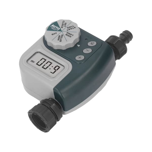Sprinklertimer Grön Kran Timer Programmerbar Automatisk Enkel Användning Vattningsutrustning US Standard för Trädgård Gräsmatta Pool