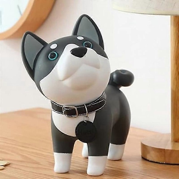 Söt Hundsparbössa, Bullterrier Myntsparbössa Leksak för Barn Hundvalp Spargris kompatibel Flickor Pojkar Tecknad P