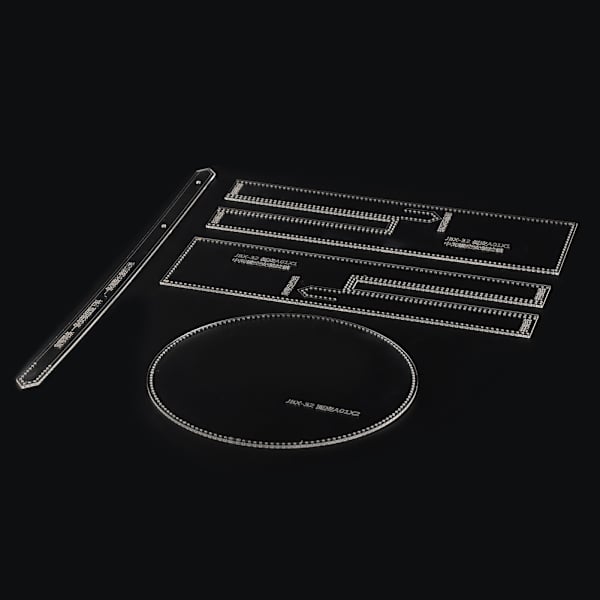 Læder Craft Klar Akryl Skuldertaske Rund Taske Mønster Stencil skabelon DIY JBX-32