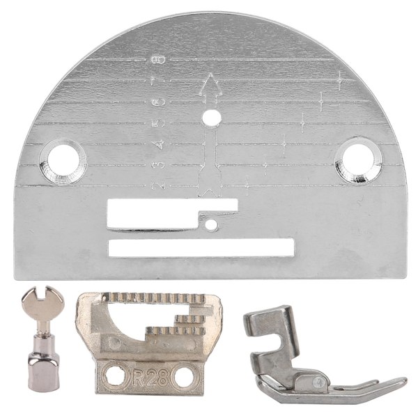Metallnålplateklemme Sagetannfotpressersett for hjemmesymaskin
