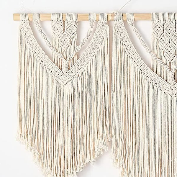 Bohemisk Macrame Väggbonad Tapestry 110*82CM