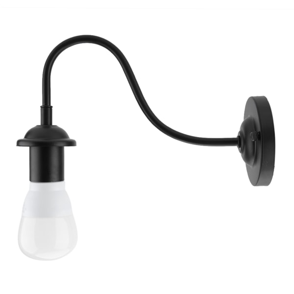 E27 Vintage Style Black Enkel Iron Vegglampe Sconce Light 90-250V